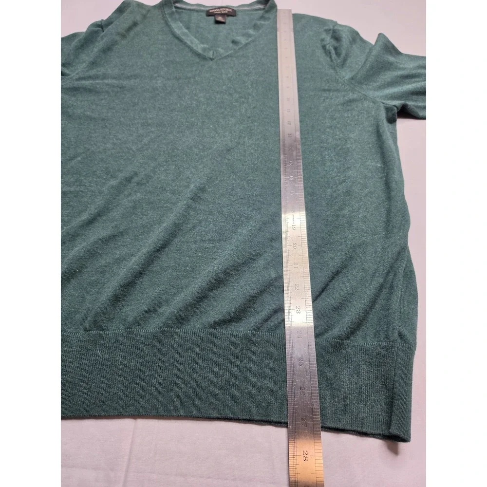 Banana Republic Luxury Blend Sweater Men's XL Green Knitted V-Neck Warm Wear